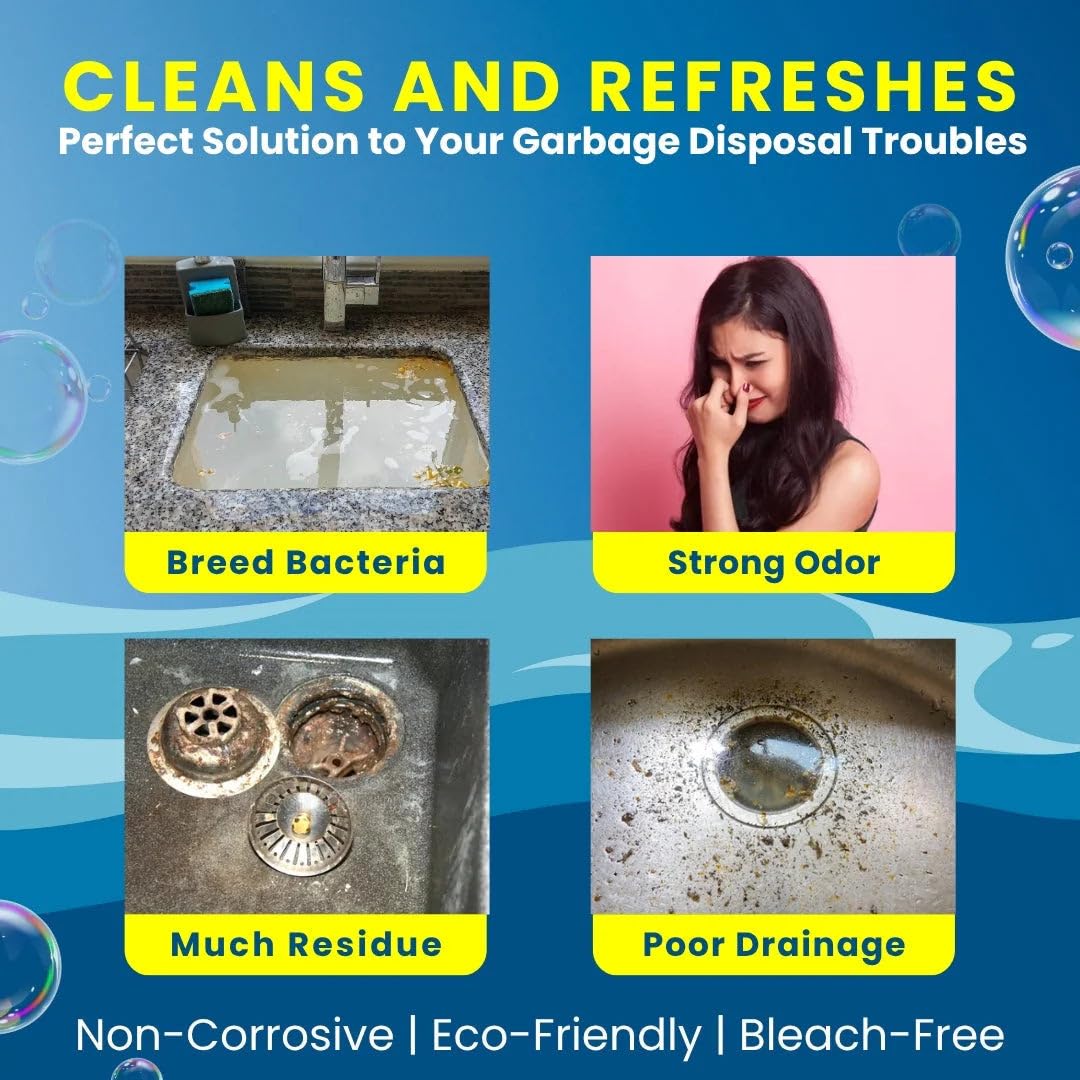 LemonBlast Yellow Bubble Tablets for Deep Cleaning (24 Tablets)